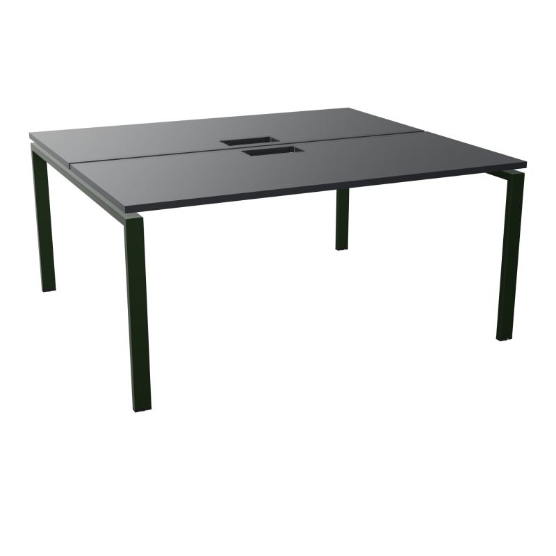 BUR BENCH CONECT L160XP142CM-2 PL25MM +DECOUPE -PIET ARCHE RECT FX   R9 ST