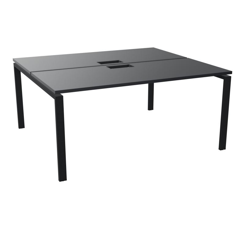 BUR BENCH CONECT L160XP142CM-2 PL25MM +DECOUPE -PIET ARCHE RECT FX   R9 ZP