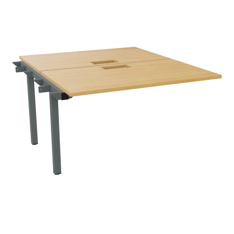 BUR BENCH SUIVANT CONECT L120XP142CM-2 PL 25MM +DECOUPE -PIET ARCHE RECT FX   R5 SU