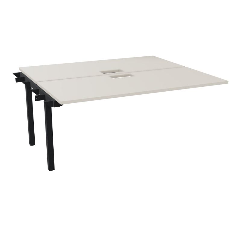 BUR BENCH SUIVANT CONECT L160XP142CM-2 PL 25MM +DECOUPE -PIET ARCHE RECT FX N5 ZP