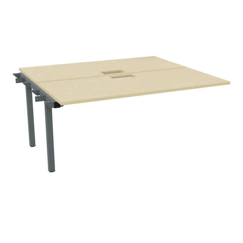 BUR BENCH SUIVANT CONECT L160XP142CM-2 PL 25MM +DECOUPE -PIET ARCHE RECT FX N8 SU