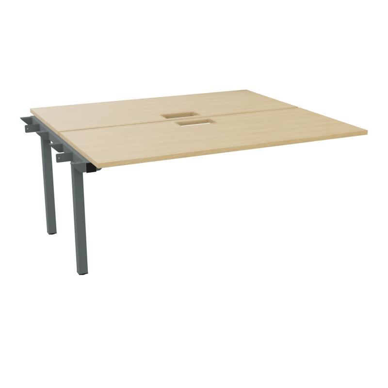 BUR BENCH SUIVANT CONECT L160XP142CM-2 PL 25MM +DECOUPE -PIET ARCHE RECT FX   R1 SU
