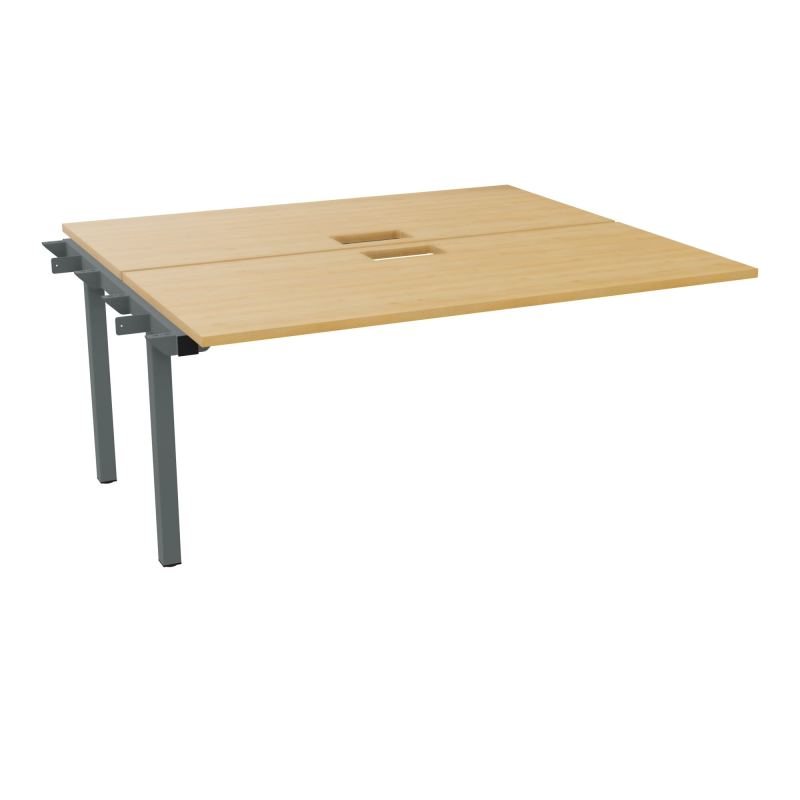 BUR BENCH SUIVANT CONECT L160XP142CM-2 PL 25MM +DECOUPE -PIET ARCHE RECT FX   R5 SU