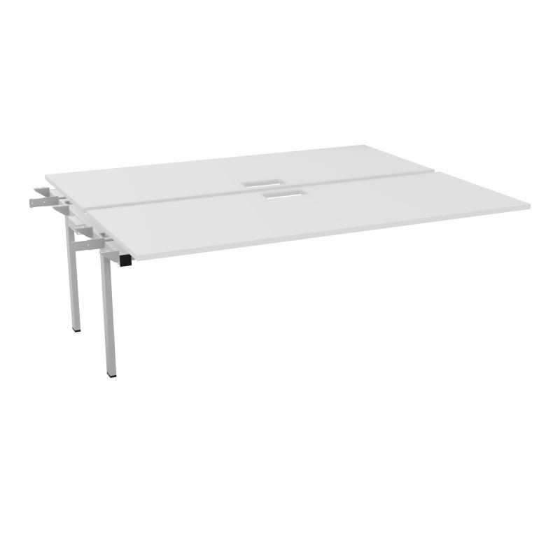 CONECT BUR BENCH SUI 200X165PERCE TRAPPE PIED FIXE RECT INTERMEDIAIRE + GOULOTTE MG SA