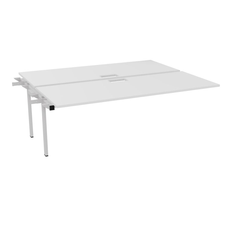 CONECT BUR BENCH SUI 200X165PERCE TRAPPE PIED FIXE RECT INTERMEDIAIRE + GOULOTTE MG SD