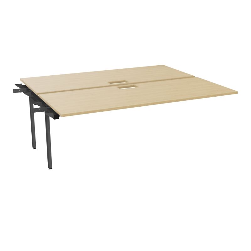 CONECT BUR BENCH SUI 200X165PERCE TRAPPE PIED FIXE RECT INTERMEDIAIRE + GOULOTTE   R1 SC