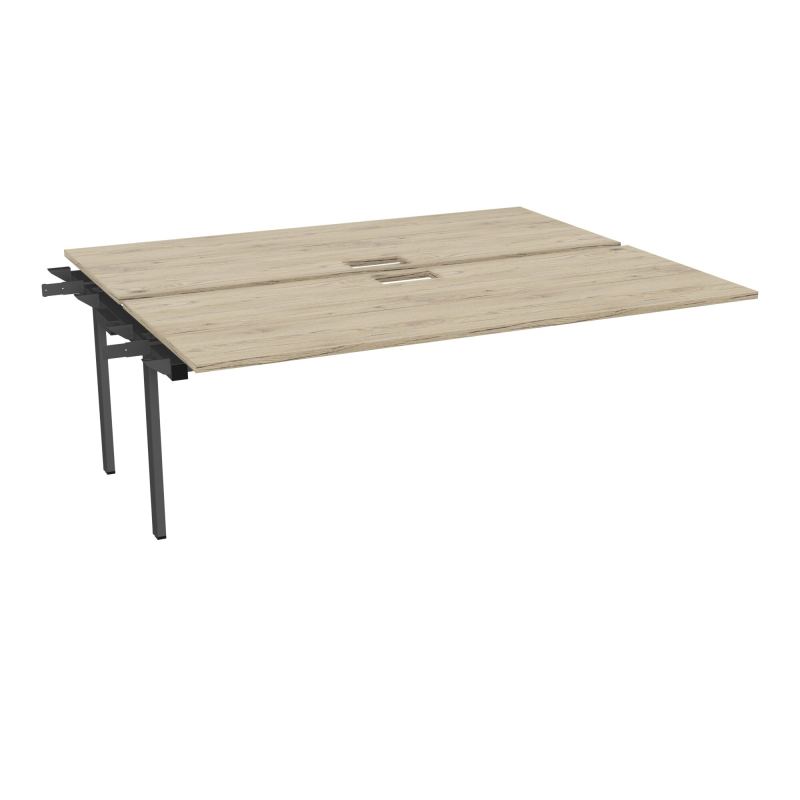 CONECT BUR BENCH SUI 200X165PERCE TRAPPE PIED FIXE RECT INTERMEDIAIRE + GOULOTTE R3 SC