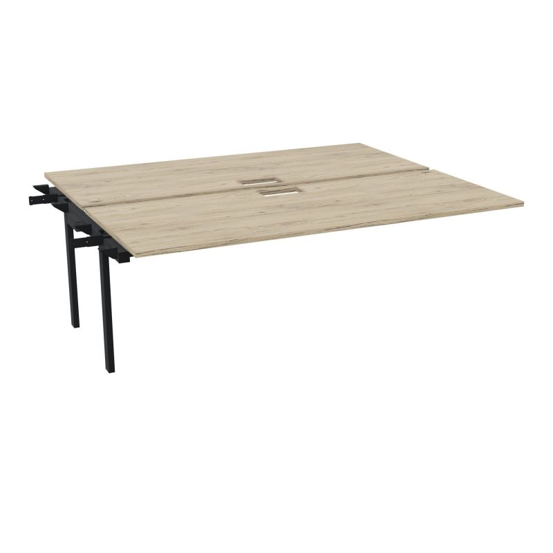CONECT BUR BENCH SUI 200X165PERCE TRAPPE PIED FIXE RECT INTERMEDIAIRE + GOULOTTE R3 ZP
