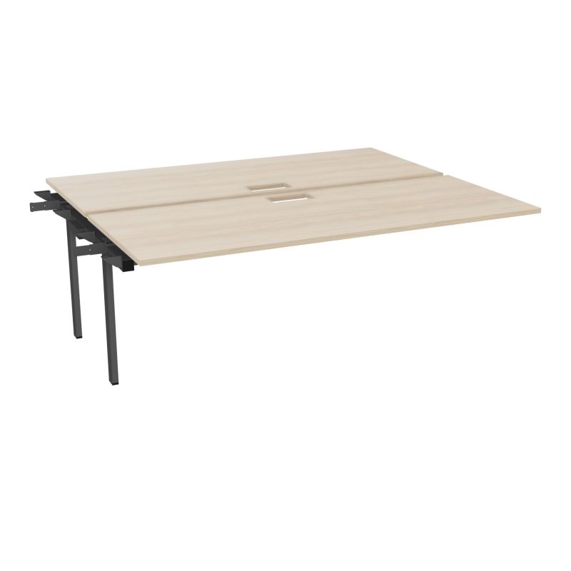 CONECT BUR BENCH SUI 200X165PERCE TRAPPE PIED FIXE RECT INTERMEDIAIRE + GOULOTTE RZ SC