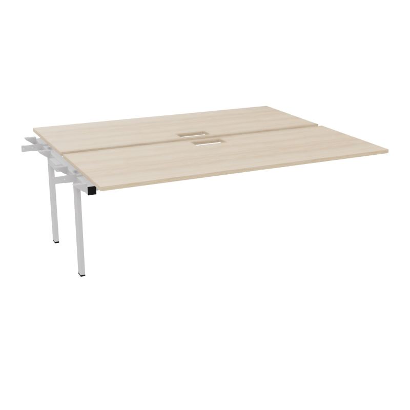 CONECT BUR BENCH SUI 200X165PERCE TRAPPE PIED FIXE RECT INTERMEDIAIRE + GOULOTTE RZ SD