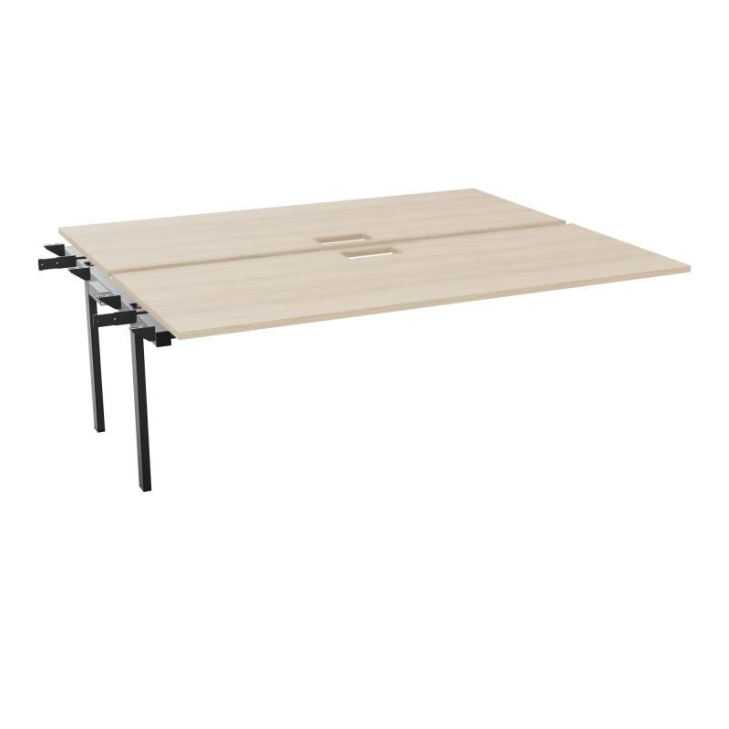 CONECT BUR BENCH SUI 200X165PERCE TRAPPE PIED FIXE RECT INTERMEDIAIRE + GOULOTTE RZ SG
