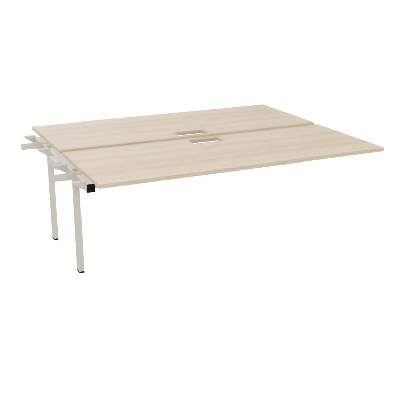 CONECT BUR BENCH SUI 200X165PERCE TRAPPE PIED FIXE RECT INTERMEDIAIRE + GOULOTTE RZ ZC