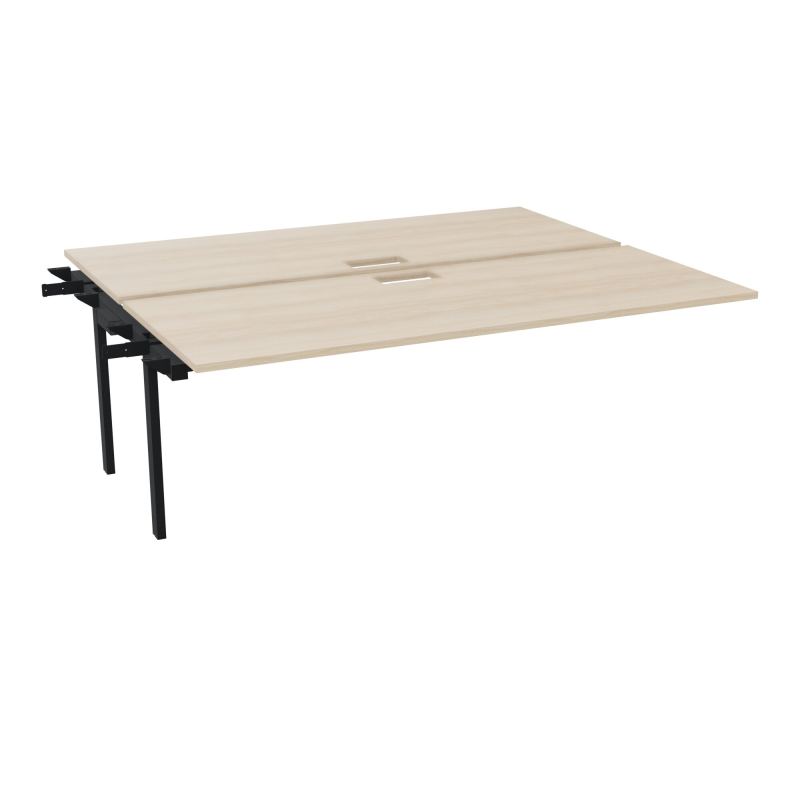 CONECT BUR BENCH SUI 200X165PERCE TRAPPE PIED FIXE RECT INTERMEDIAIRE + GOULOTTE RZ ZP
