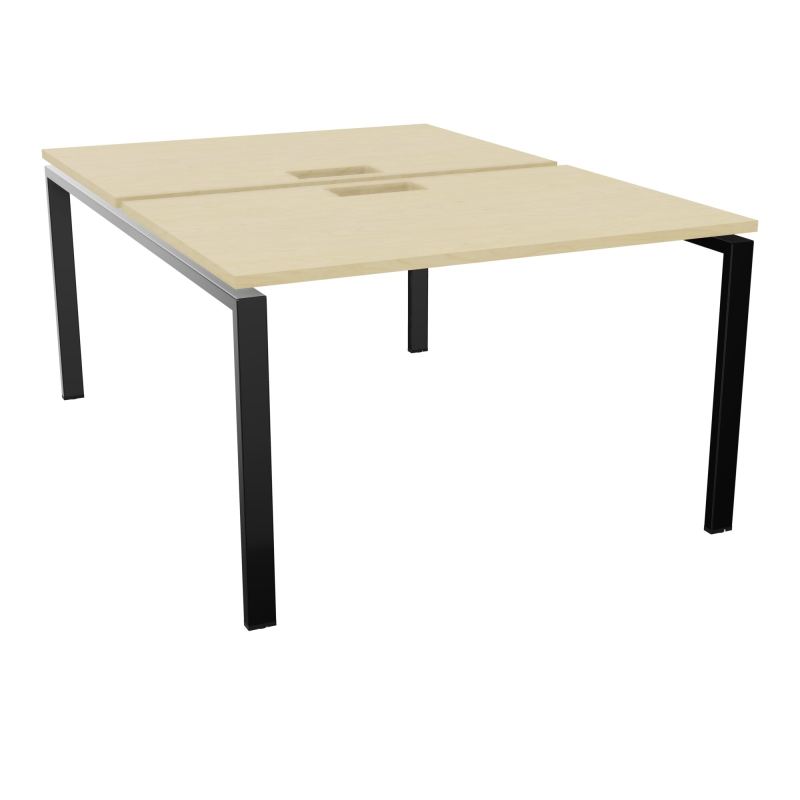 BENCH CONECT L120XP165CM-2 PLAT NS TRAPPES -PIET ARCHE RECT FX N8 SG