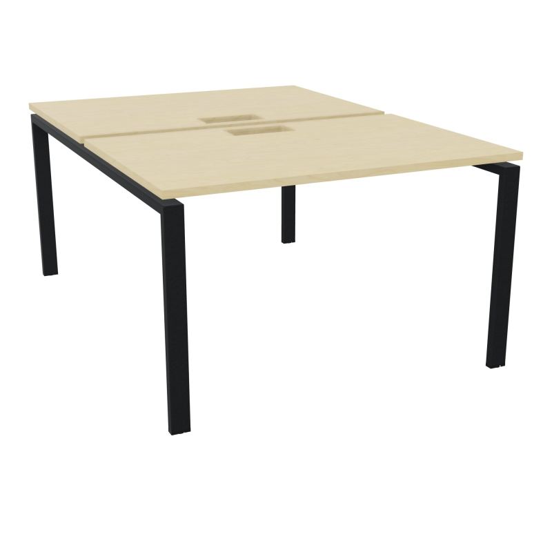 BENCH CONECT L120XP165CM-2 PLAT NS TRAPPES -PIET ARCHE RECT FX N8 ZP