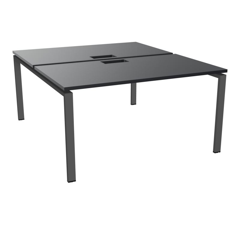 BENCH CONECT L140XP165CM-2 PLAT NS TRAPPES -PIET ARCHE RECT FX   R9 SC