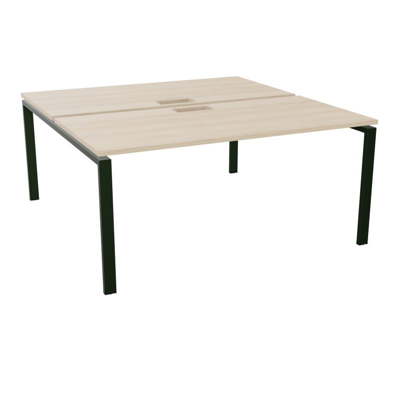 BENCH CONECT L160XP165CM-2 PLAT NS TRAPPES -PIET ARCHE RECT FX RZ ST