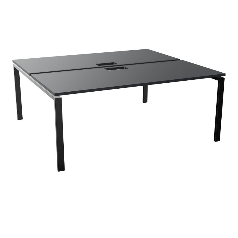 BENCH CONECT L180XP165CM-2 PLAT NS TRAPPES -PIET ARCHE RECT FX   R9 SG