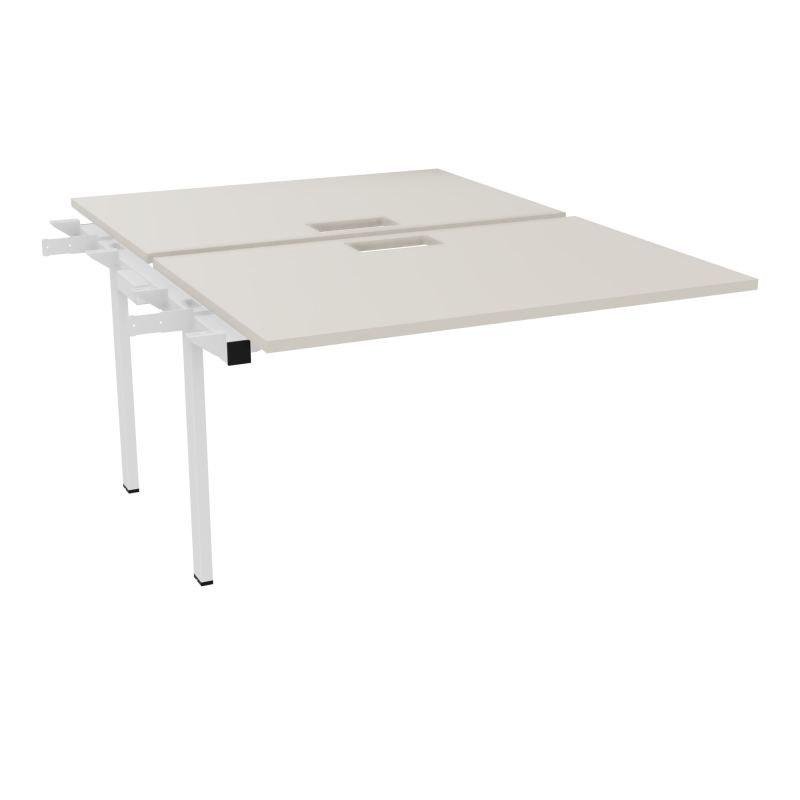 BENCH SUIVANT CONECT L120XP165CM-2 PLAT EP25MM NS TRAPPES -PIET INTERM. CARRE N5 ZO