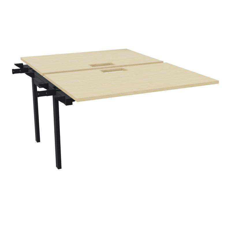 BENCH SUIVANT CONECT L120XP165CM-2 PLAT EP25MM NS TRAPPES -PIET INTERM. CARRE N8 ZP