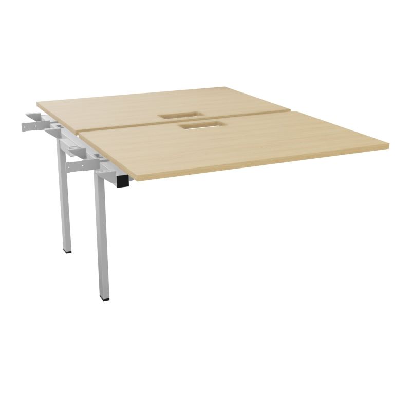 BENCH SUIVANT CONECT L120XP165CM-2 PLAT EP25MM NS TRAPPES -PIET INTERM. CARRE   R1 SA
