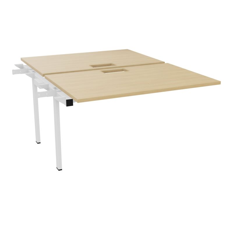 BENCH SUIVANT CONECT L120XP165CM-2 PLAT EP25MM NS TRAPPES -PIET INTERM. CARRE   R1 SO