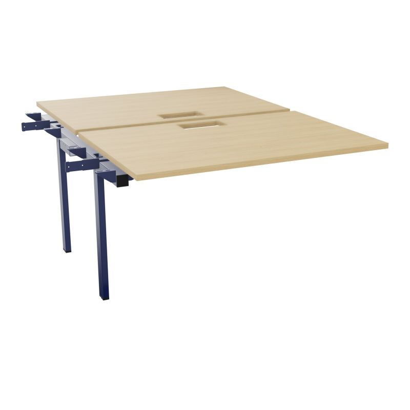 BENCH SUIVANT CONECT L120XP165CM-2 PLAT EP25MM NS TRAPPES -PIET INTERM. CARRE   R1 X4