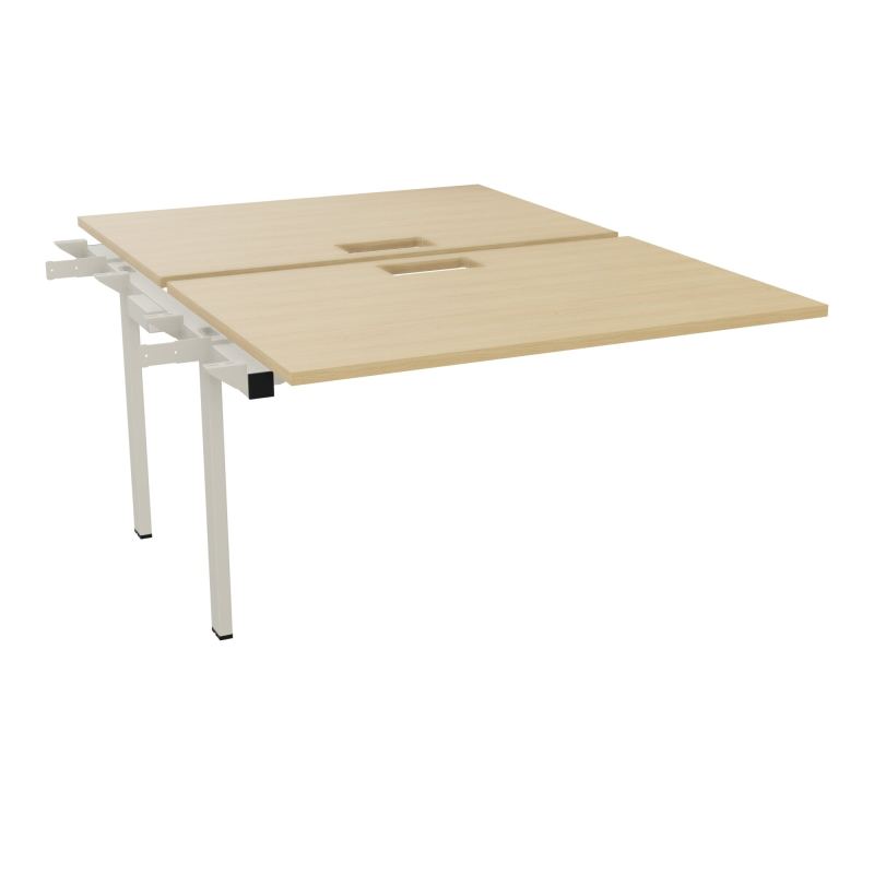 BENCH SUIVANT CONECT L120XP165CM-2 PLAT EP25MM NS TRAPPES -PIET INTERM. CARRE   R1 ZC