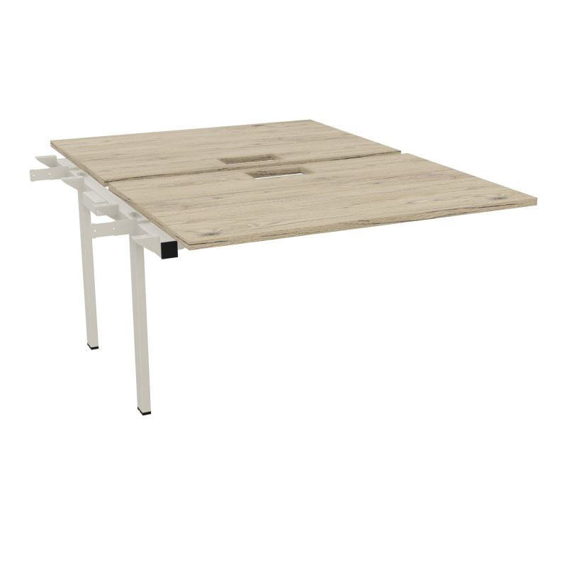 BENCH SUIVANT CONECT L120XP165CM-2 PLAT EP25MM NS TRAPPES -PIET INTERM. CARRE R3 ZC