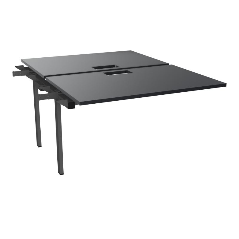 BENCH SUIVANT CONECT L120XP165CM-2 PLAT EP25MM NS TRAPPES -PIET INTERM. CARRE   R9 SC