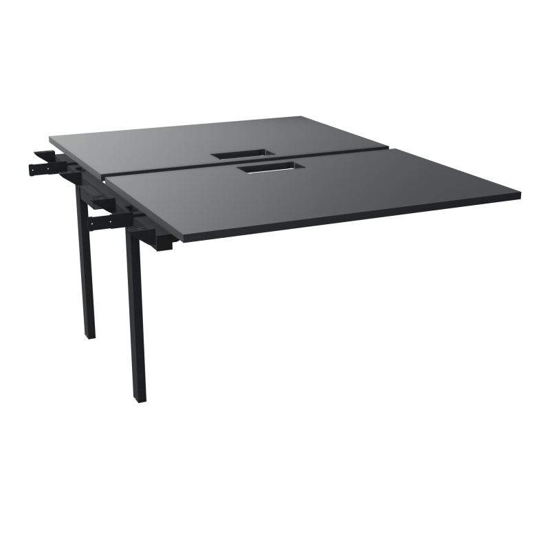 BENCH SUIVANT CONECT L120XP165CM-2 PLAT EP25MM NS TRAPPES -PIET INTERM. CARRE   R9 ZP
