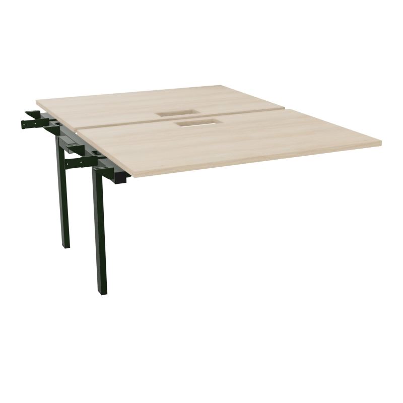 BENCH SUIVANT CONECT L120XP165CM-2 PLAT EP25MM NS TRAPPES -PIET INTERM. CARRE RZ ST
