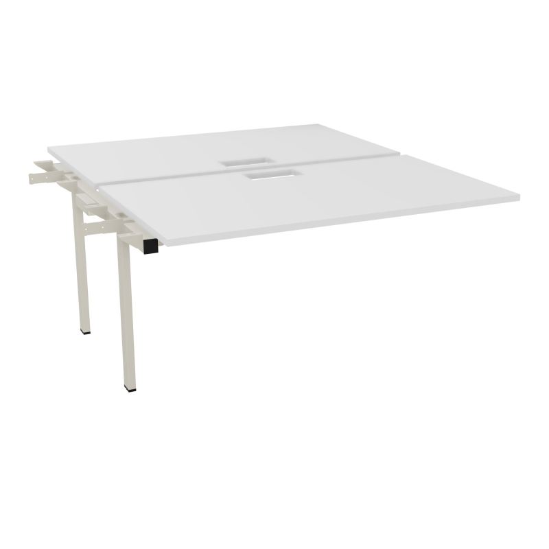 BENCH SUIVANT CONECT L140XP165CM-2 PLAT EP25MM NS TRAPPES -PIET INTERM. CARRE MG ZC