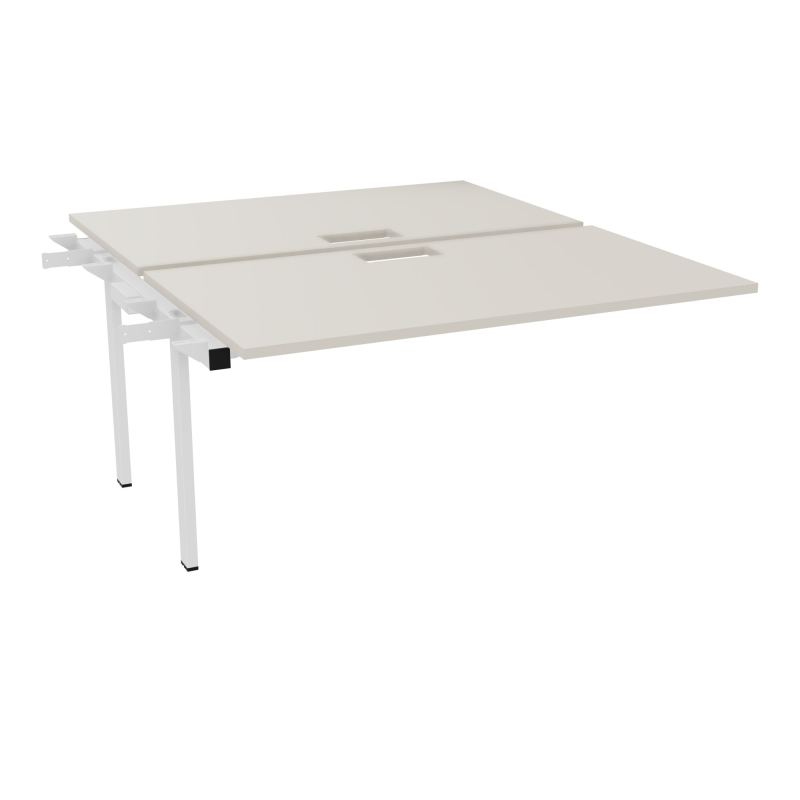 BENCH SUIVANT CONECT L140XP165CM-2 PLAT EP25MM NS TRAPPES -PIET INTERM. CARRE N5 ZO