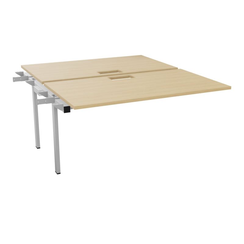 BENCH SUIVANT CONECT L140XP165CM-2 PLAT EP25MM NS TRAPPES -PIET INTERM. CARRE   R1 SA