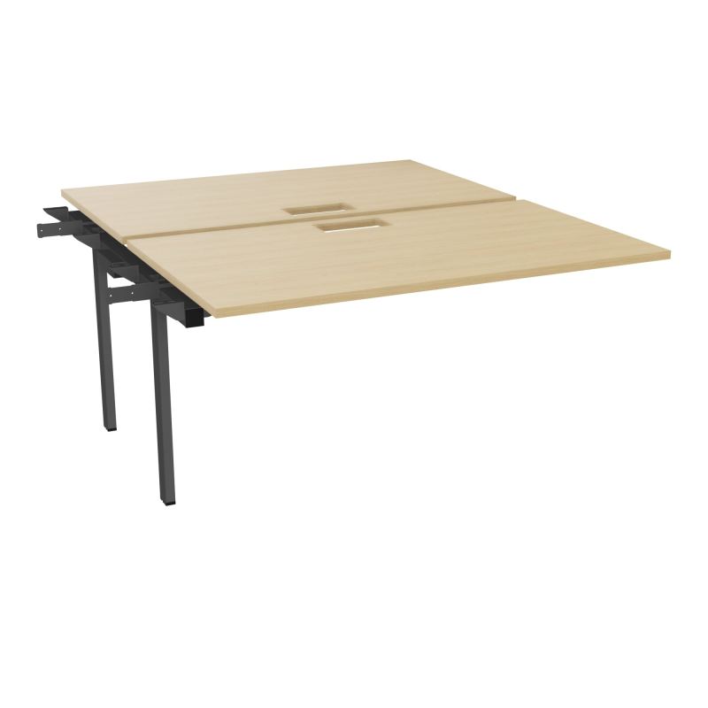 BENCH SUIVANT CONECT L140XP165CM-2 PLAT EP25MM NS TRAPPES -PIET INTERM. CARRE   R1 SC