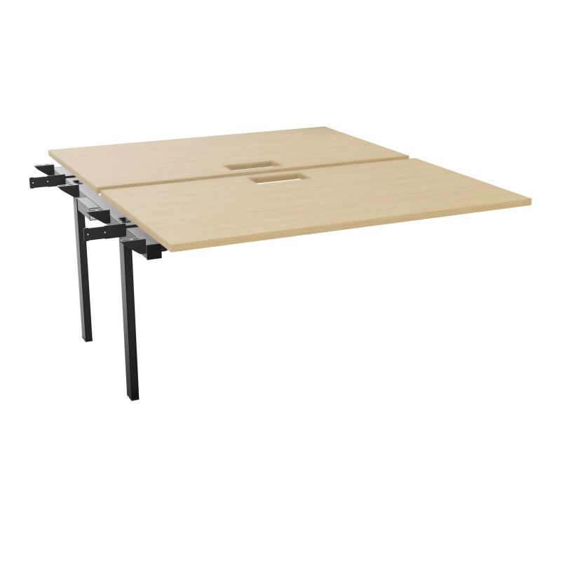 BENCH SUIVANT CONECT L140XP165CM-2 PLAT EP25MM NS TRAPPES -PIET INTERM. CARRE   R1 SG