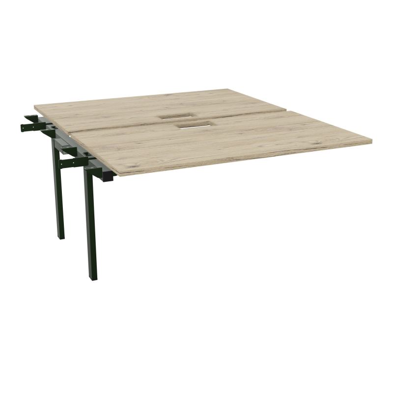 BENCH SUIVANT CONECT L140XP165CM-2 PLAT EP25MM NS TRAPPES -PIET INTERM. CARRE R3 ST