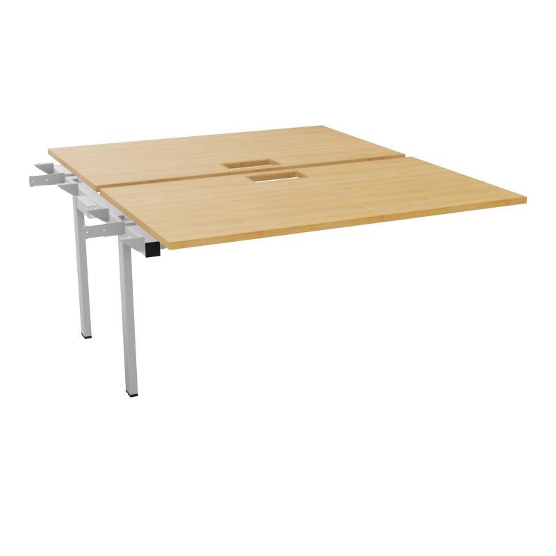 BENCH SUIVANT CONECT L140XP165CM-2 PLAT EP25MM NS TRAPPES -PIET INTERM. CARRE   R5 SA
