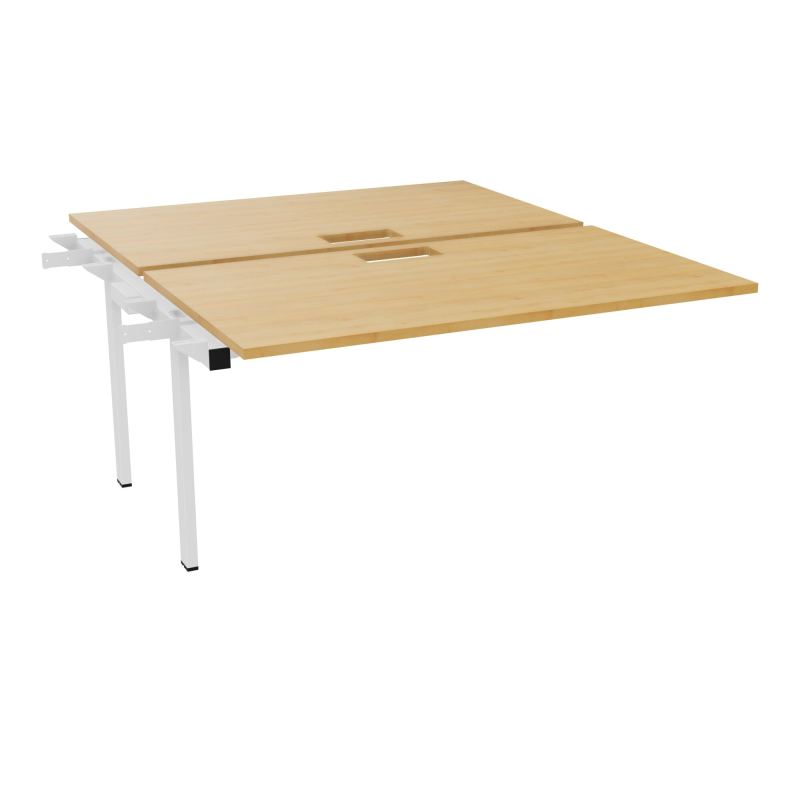BENCH SUIVANT CONECT L140XP165CM-2 PLAT EP25MM NS TRAPPES -PIET INTERM. CARRE   R5 ZO