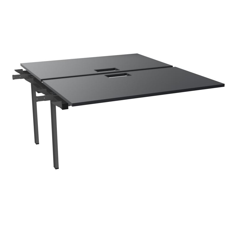 BENCH SUIVANT CONECT L140XP165CM-2 PLAT EP25MM NS TRAPPES -PIET INTERM. CARRE   R9 SC
