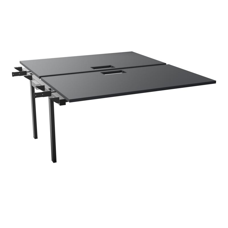 BENCH SUIVANT CONECT L140XP165CM-2 PLAT EP25MM NS TRAPPES -PIET INTERM. CARRE   R9 SG