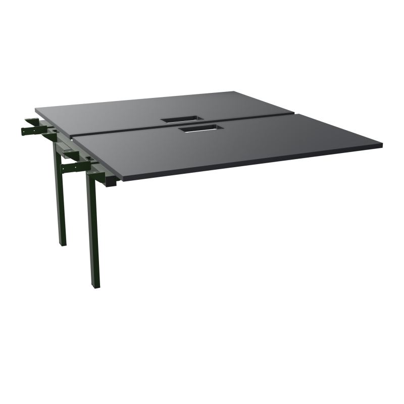 BENCH SUIVANT CONECT L140XP165CM-2 PLAT EP25MM NS TRAPPES -PIET INTERM. CARRE   R9 ST