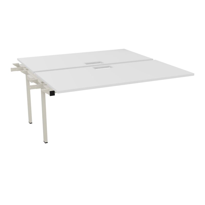 BENCH SUIVANT CONECT L160XP165CM-2 PLAT EP25MM NS TRAPPES -PIET INTERM. CARRE MG ZC