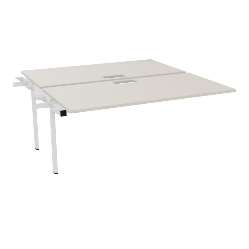 BENCH SUIVANT CONECT L160XP165CM-2 PLAT EP25MM NS TRAPPES -PIET INTERM. CARRE N5 SO