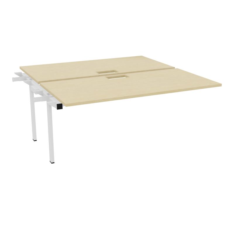BENCH SUIVANT CONECT L160XP165CM-2 PLAT EP25MM NS TRAPPES -PIET INTERM. CARRE N8 SO