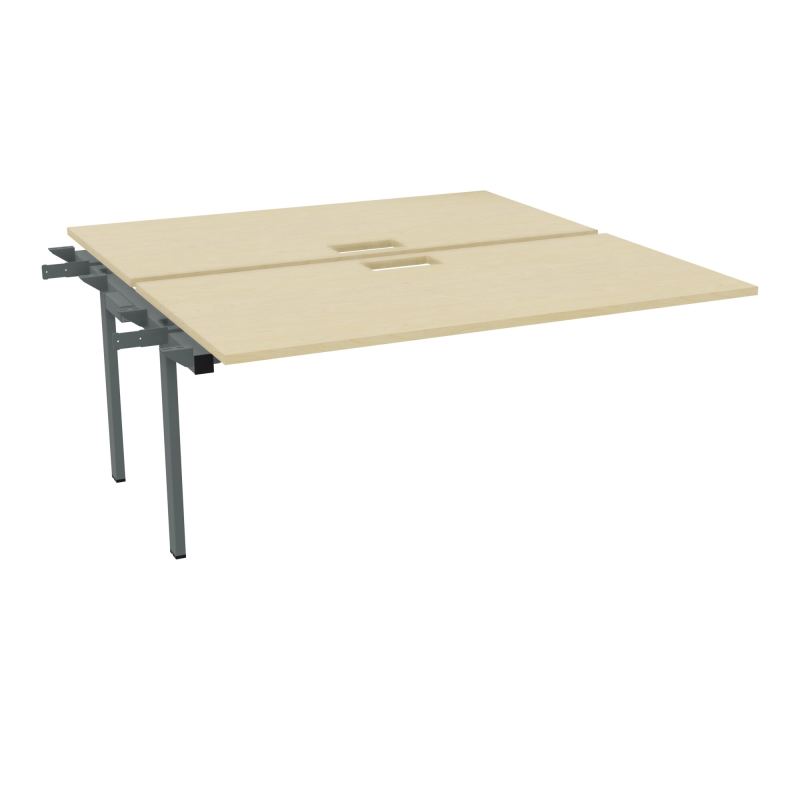 BENCH SUIVANT CONECT L160XP165CM-2 PLAT EP25MM NS TRAPPES -PIET INTERM. CARRE N8 SU