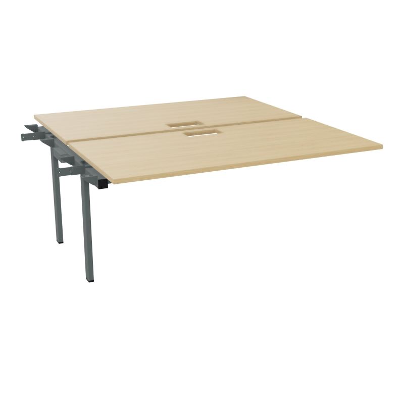 BENCH SUIVANT CONECT L160XP165CM-2 PLAT EP25MM NS TRAPPES -PIET INTERM. CARRE   R1 SU