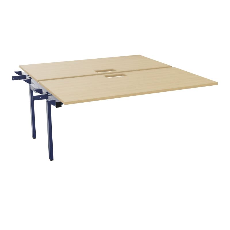 BENCH SUIVANT CONECT L160XP165CM-2 PLAT EP25MM NS TRAPPES -PIET INTERM. CARRE   R1 X4