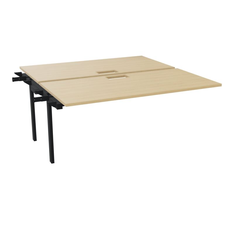 BENCH SUIVANT CONECT L160XP165CM-2 PLAT EP25MM NS TRAPPES -PIET INTERM. CARRE   R1 ZP